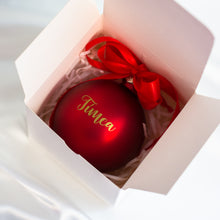 Kép betöltése a galériamegjelenítőbe: Karácsonyi névre szóló gömbök matricázva