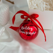 Kép betöltése a galériamegjelenítőbe: Karácsonyi névre szóló gömbök matricázva